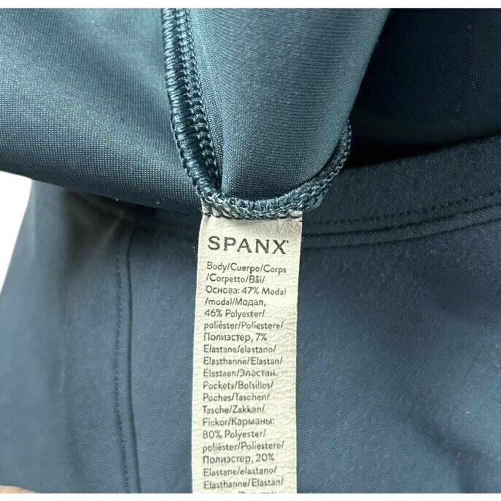 SPANX Short Sleeve Blue Romper Jumpsuit - Picture 8 of 10